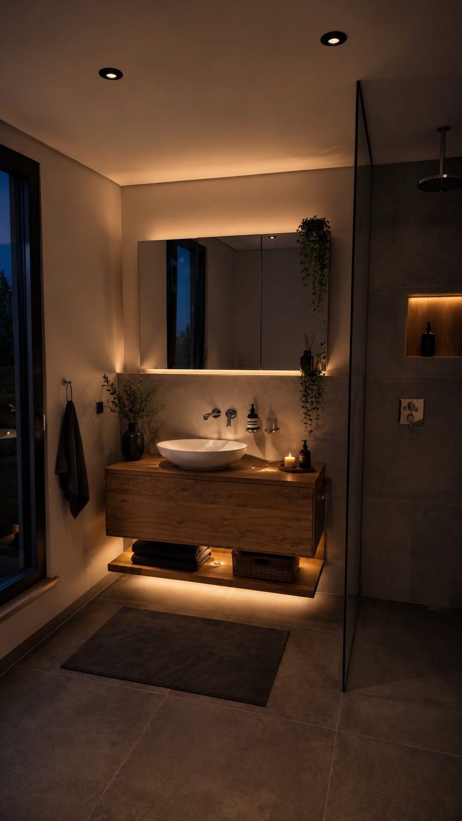 Modernes Badezimmer der Residenz