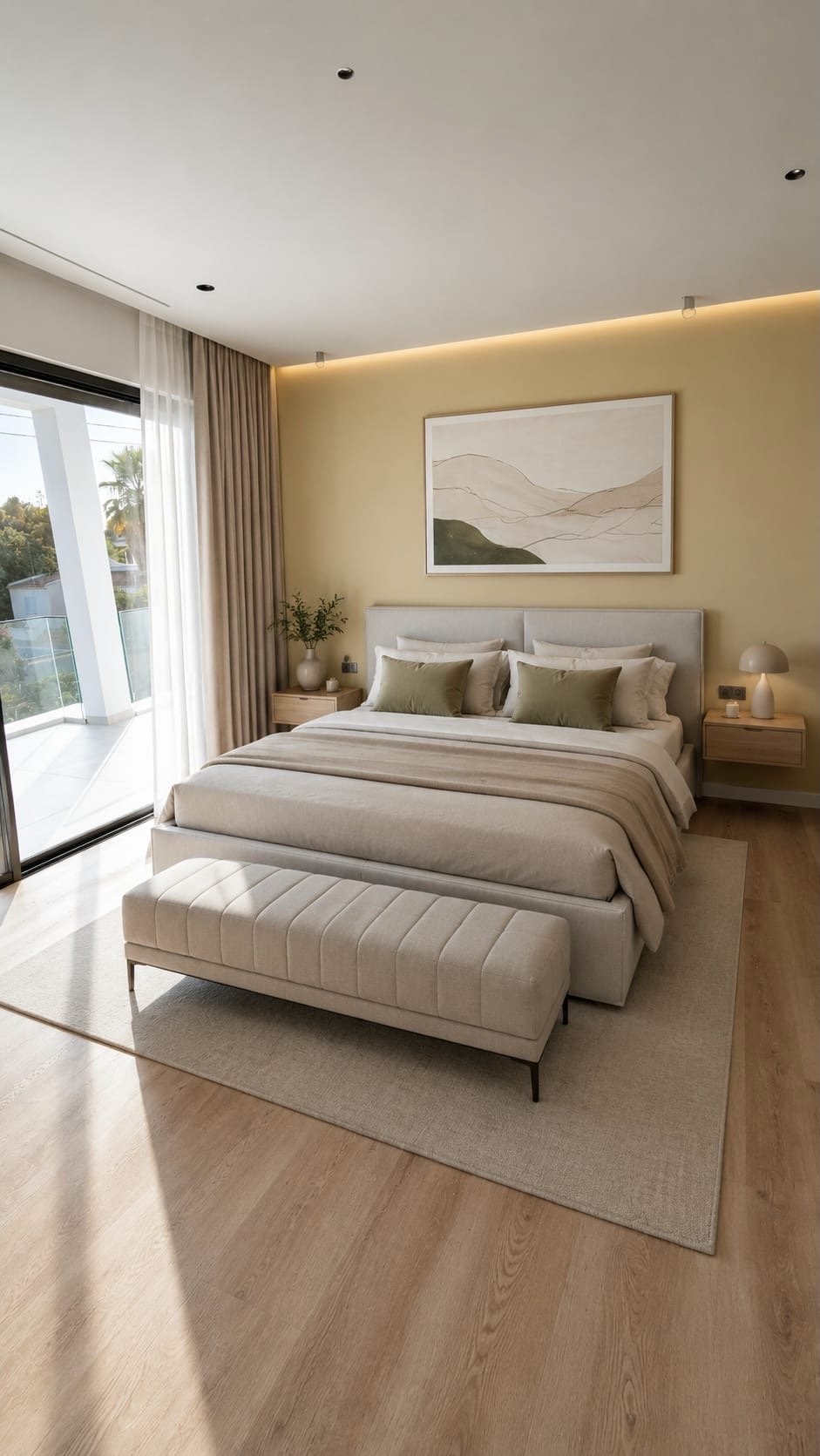 Schlafzimmer mit Doppelbett